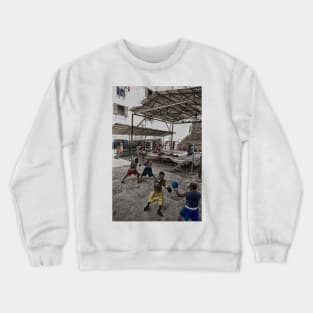 Training at the Rafael Trejo boxing camp in Havana, Cuba Crewneck Sweatshirt